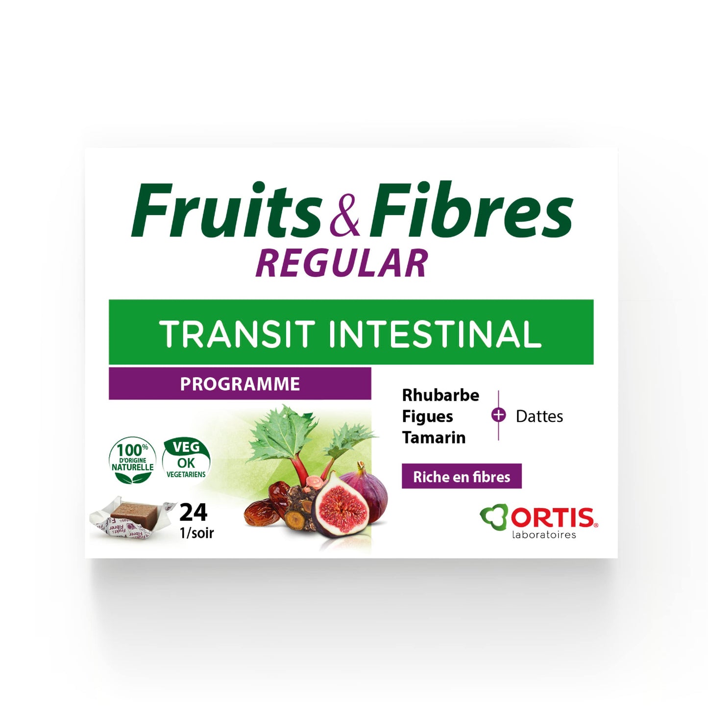 Ortis Fruits & Fibres Regular 24 Cubes