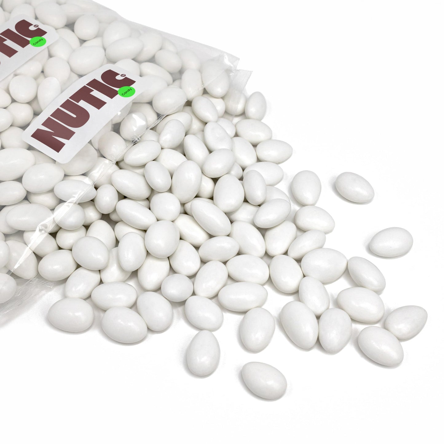White Jordan Almonds Candy Bulk  5LB  Candy Covered Almond  Wedding Favors  With Sweet Hard Candy Coating  Italian Confetti  Five Pounds I Made in USA