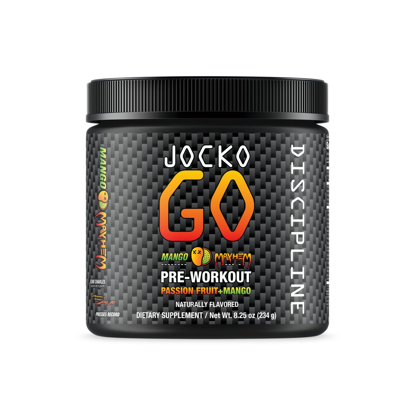 Jocko Fuel Pre Workout Powder with L-Citrulline, Nootropic & Caffeine for Endurance & Stamina - Keto, Sugar Free Blend for Distance Running, Cycling, Jiu Jitsu - 30 Servings (Mango)