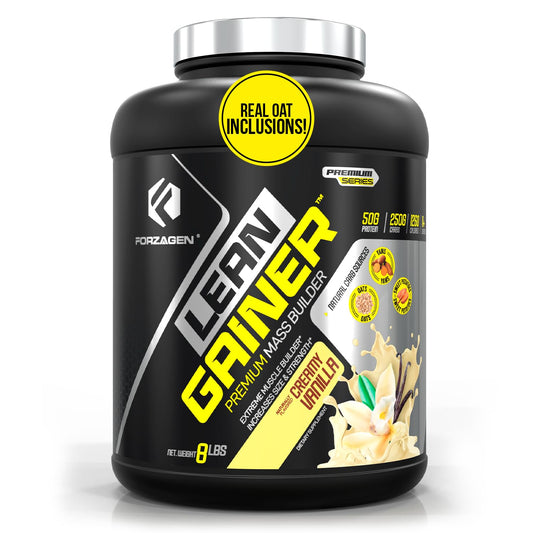 Forzagen Lean Gainer Premium Mass Builder | Mass Gainer Protein Powder for Men & Women | High Calorie Protein, Weight Gain, Bulk, Muscle Building Supplement | Vanilla, 8 lbs. (11 Servings)