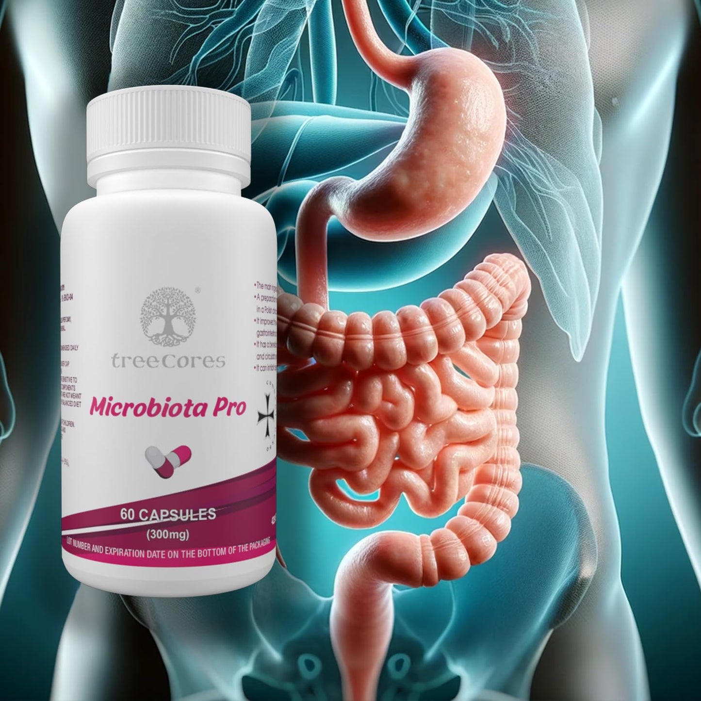 treeCores: Microbiota Pro, 60 Count (Pack of 1)