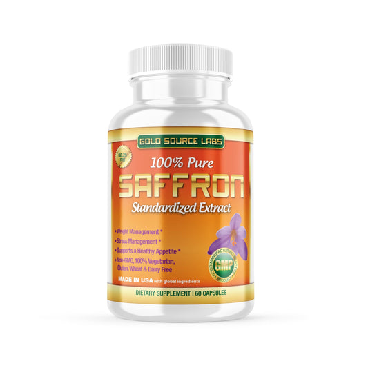 Saffron Extract Supplement - 88.25 mg Capsules with Standardized .3% Safranal Extract Plus Pure Saffron Powder, 60 Maximum Strength Vegetarian Pills - Premium Appetite and Eye Supplement
