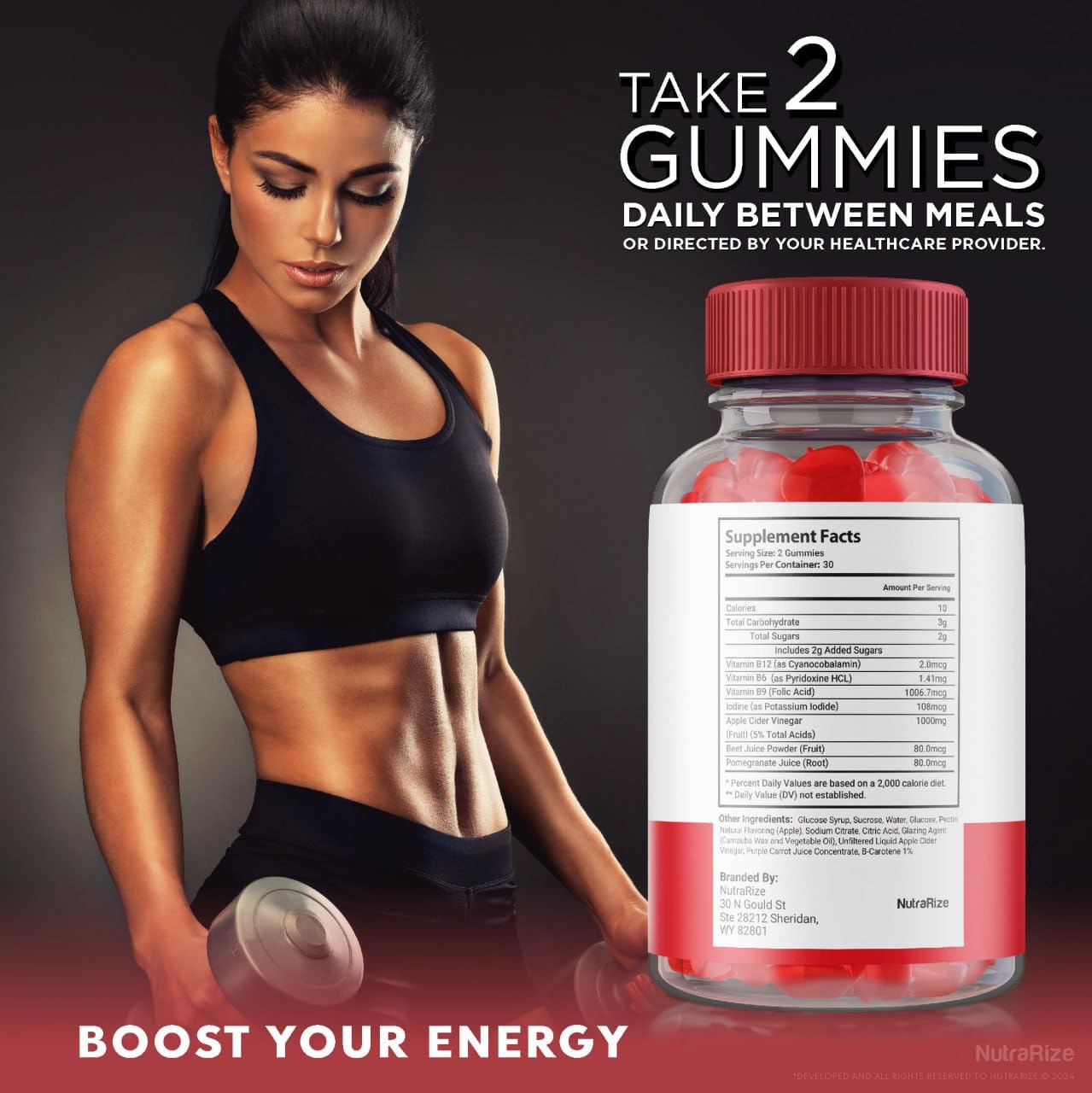 NutraRize MD + ACV Gummies for Advanced Weight Loss, Maximum Strength Supplement, Reviews (60 Gummies)