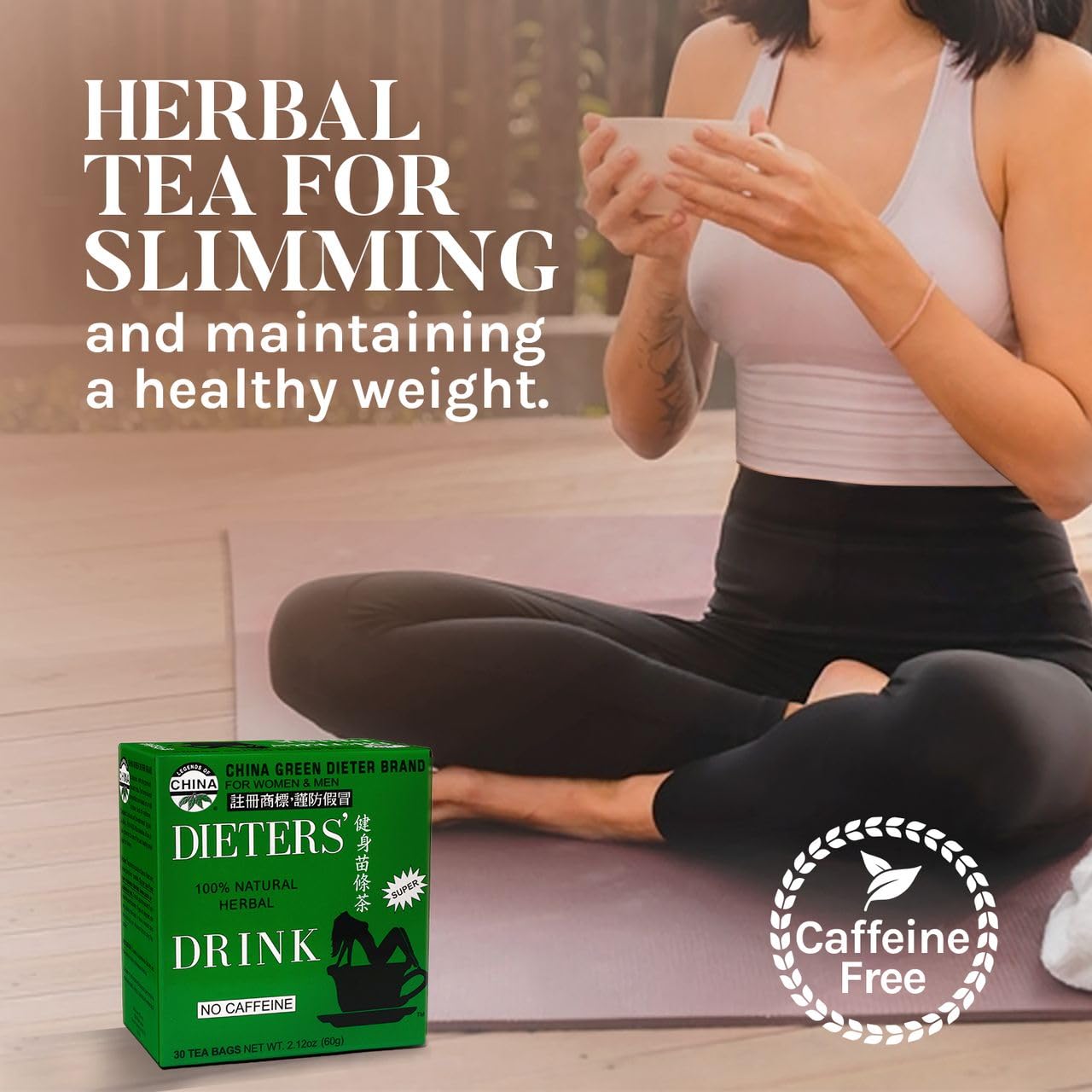 Uncle Lee's Tea Detox Tea with Senna Laxative, Supports A Healthy Weight, Caffeine-Free Herbal Tea Bags, 30 Count (Pack of 3)