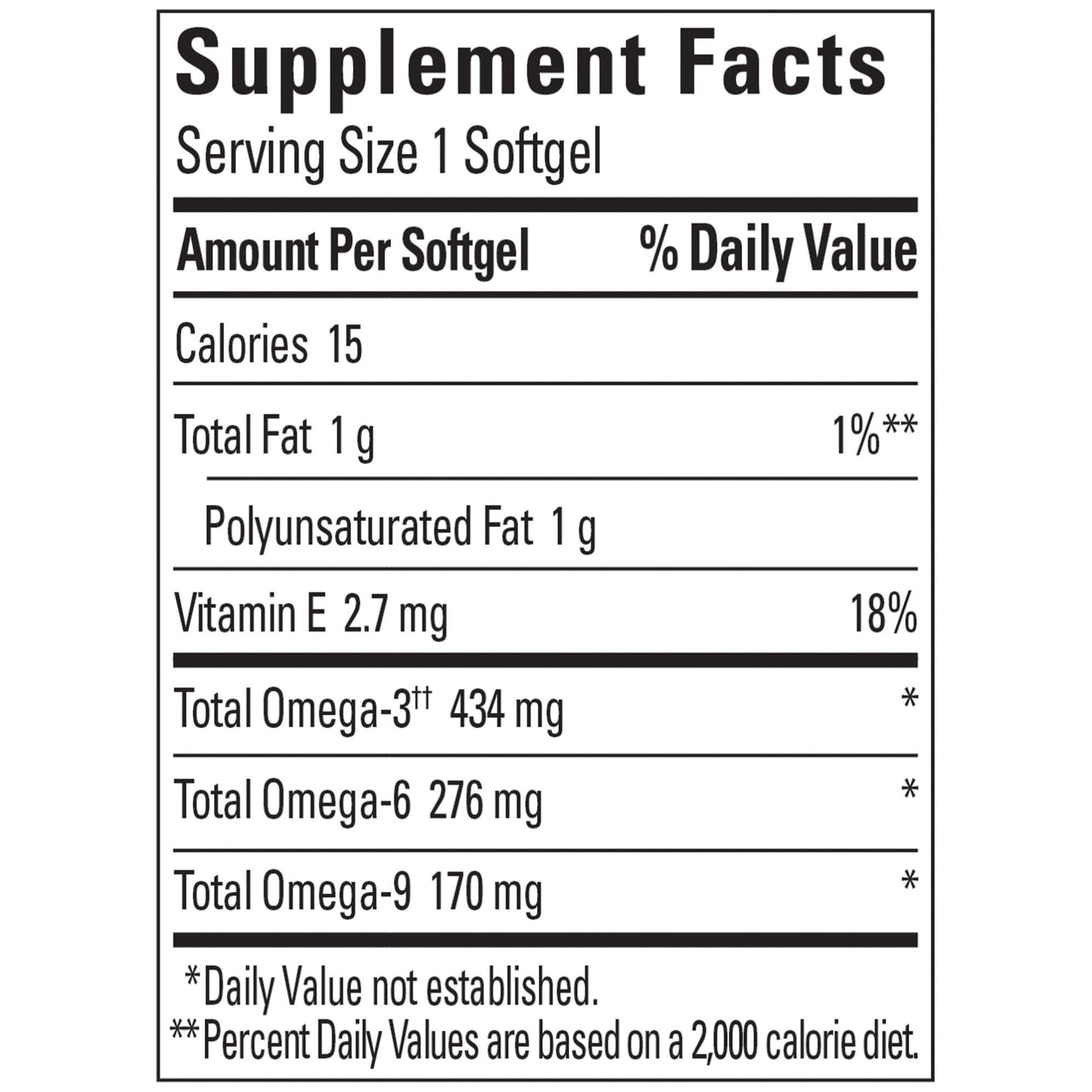 Triple Omega 3-6-9, 150 Softgels Value Size, Omega Supplement For Heart Health