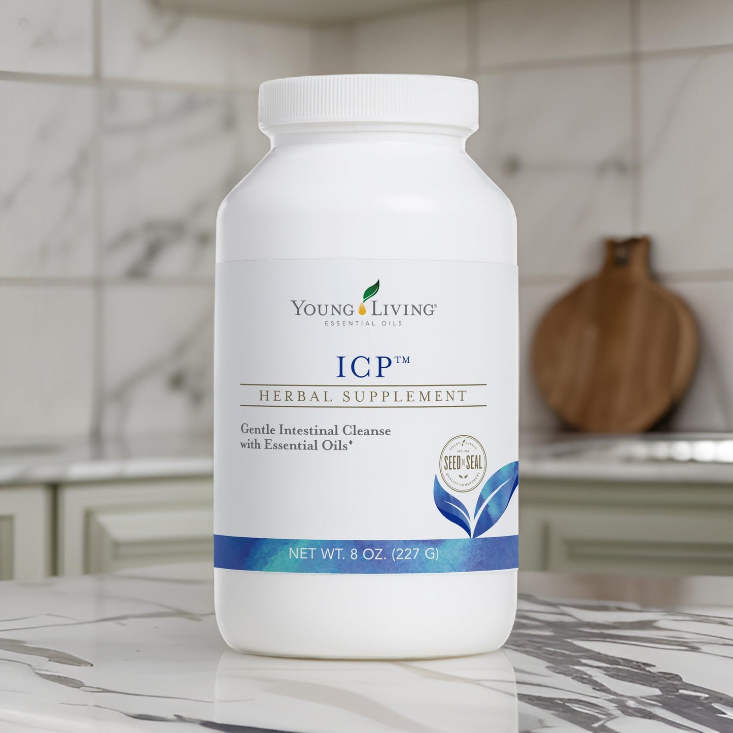 Young Living ICP 8oz. - Premium Essential Oils Nutrient Absorption Support Powder - Psyllium Fiber Supplement with Natural Soluble and Insoluble Fiber Blend
