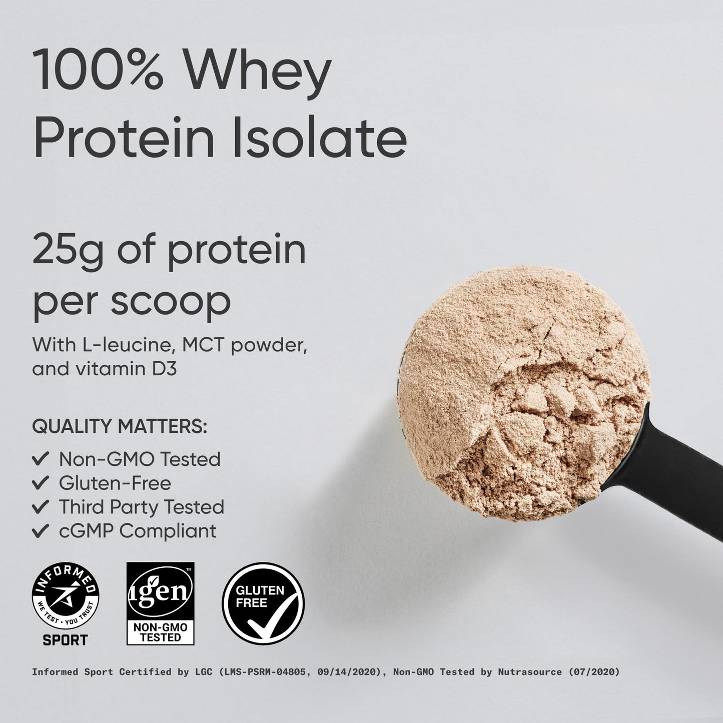 Sports Research Whey Protein - Sports Nutrition Whey Isolate Protein Powder for Lean Muscle Building & Workout Recovery - 5 lb Bag Bulk Protein Powder 25g per Serving - Dutch Chocolate, 56 Servings