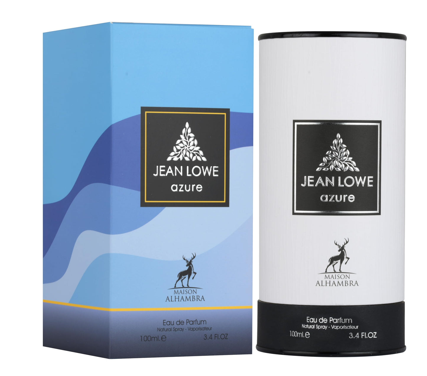 Maison Alhambra Jean Lowe Azure for Unisex Eau de Parfum Spray, 3.4 Ounce / 100 ml