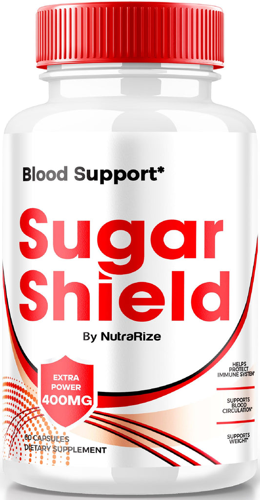 NutraRize Sugar Shield Blood Support Pills, Maximum Strength Formula, Sugar Shield Capsules, Natural Blood Blend Complex, Sugar Shield Reviews (60 Capsules)