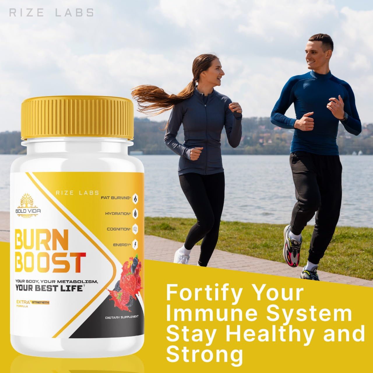 Gold Vida Burn Boost Weight loss Supplement, Gold Vida Burn Boost Capsules for Total Body Wellness and a Healthy Lifestyle, Gold Vida Burn Boost Pills for Leaner Physique, Reviews (60 Capsules)