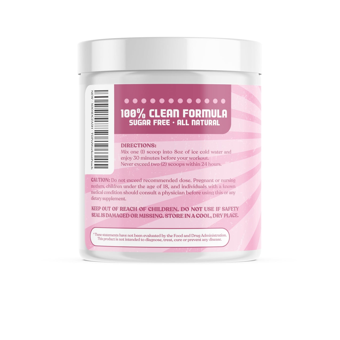 That Girl Pre Workout for Women - Slay Your Gym Sesh with Pure Fire Energy & Mega Pumps - 100% Natural & Clean - Delish Peach Flavor - 30 Servings