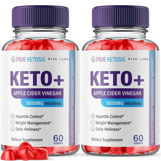 rize labs - True Ketosis ACV Gummies for Advanced Weight Loss - Keto + ACV Slimming Belly Fat Diet Gummy AC (120 Gummies)
