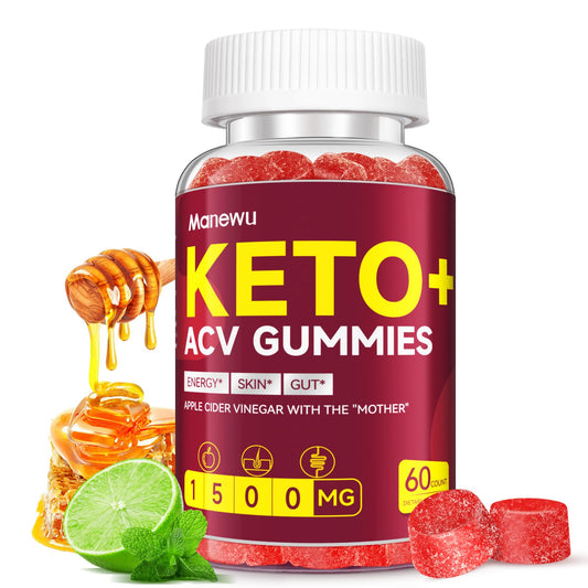 Advanced Keto ACV Gummies - 1500mg Apple Cider Vinegar with Mother, Vitamins B6 B12 - Natural, Organic, Vegan, Gluten-Free ACV Keto Supplement for Metabolism, Detox & Energy Boost - Lemon Honey Flavor
