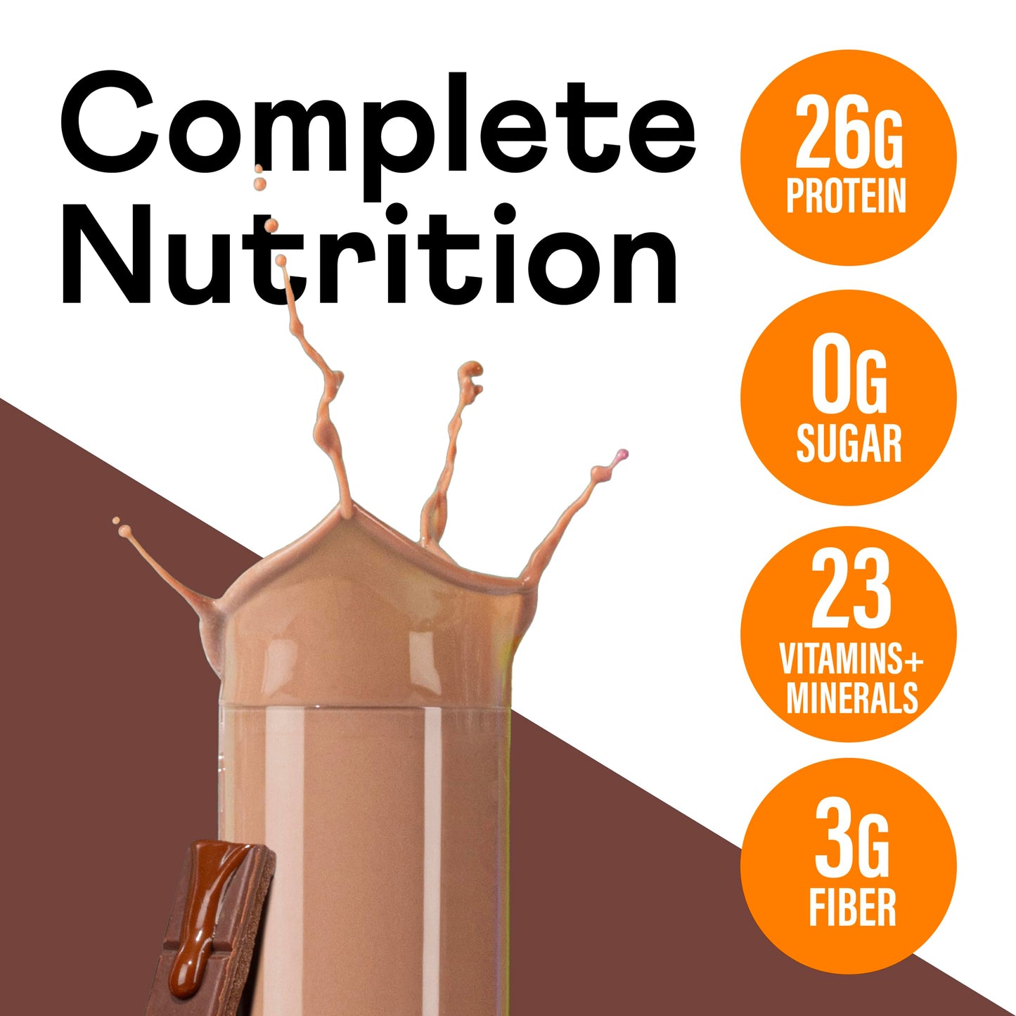 OWYN Only What You Need High Protein Plant Based Complete Nutrition Shake, Chocolate, 12 Fl Oz (24 Pack)