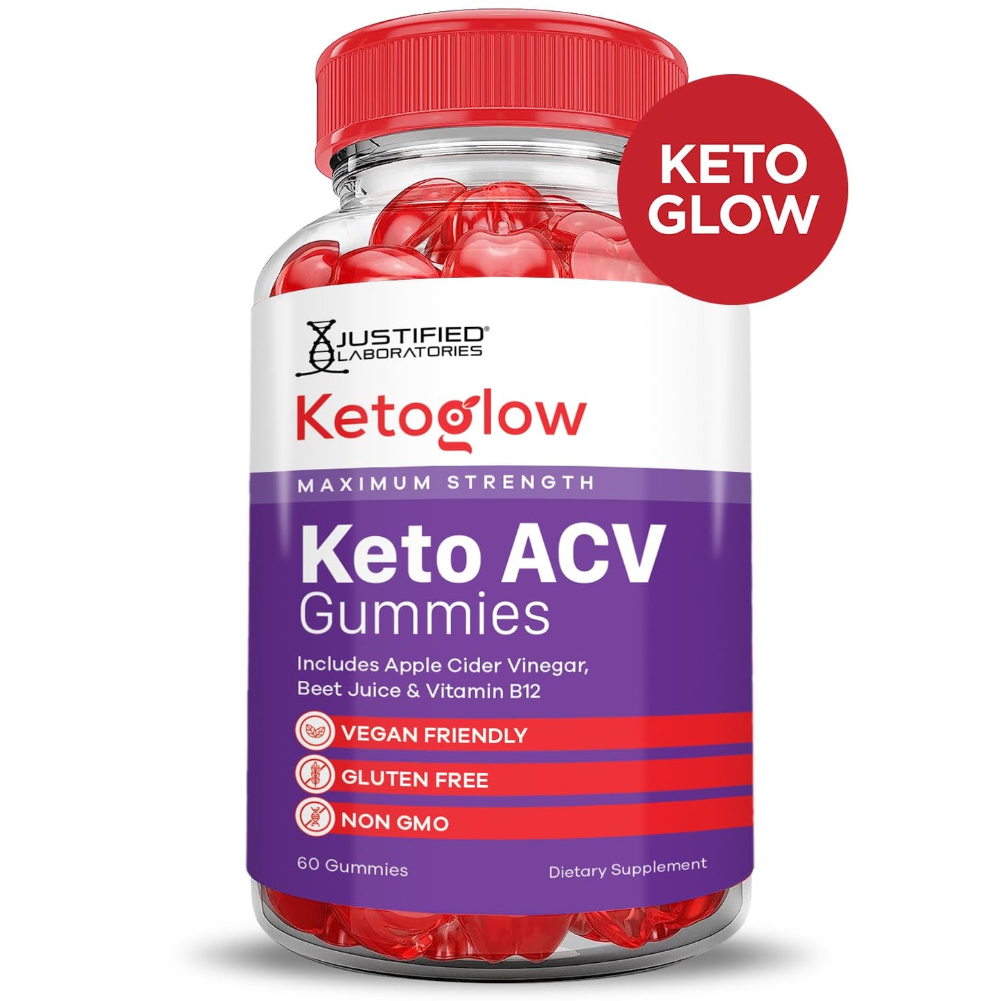 (3 Pack) Keto Glow Keto ACV Gummies Advanced Formula 1000MG Ketoglow Keto Gummies Apple Cider Vinegar Formulated with Pomegranate Beet Juice Powder B12 Vegan Non GMO 180 Gummys