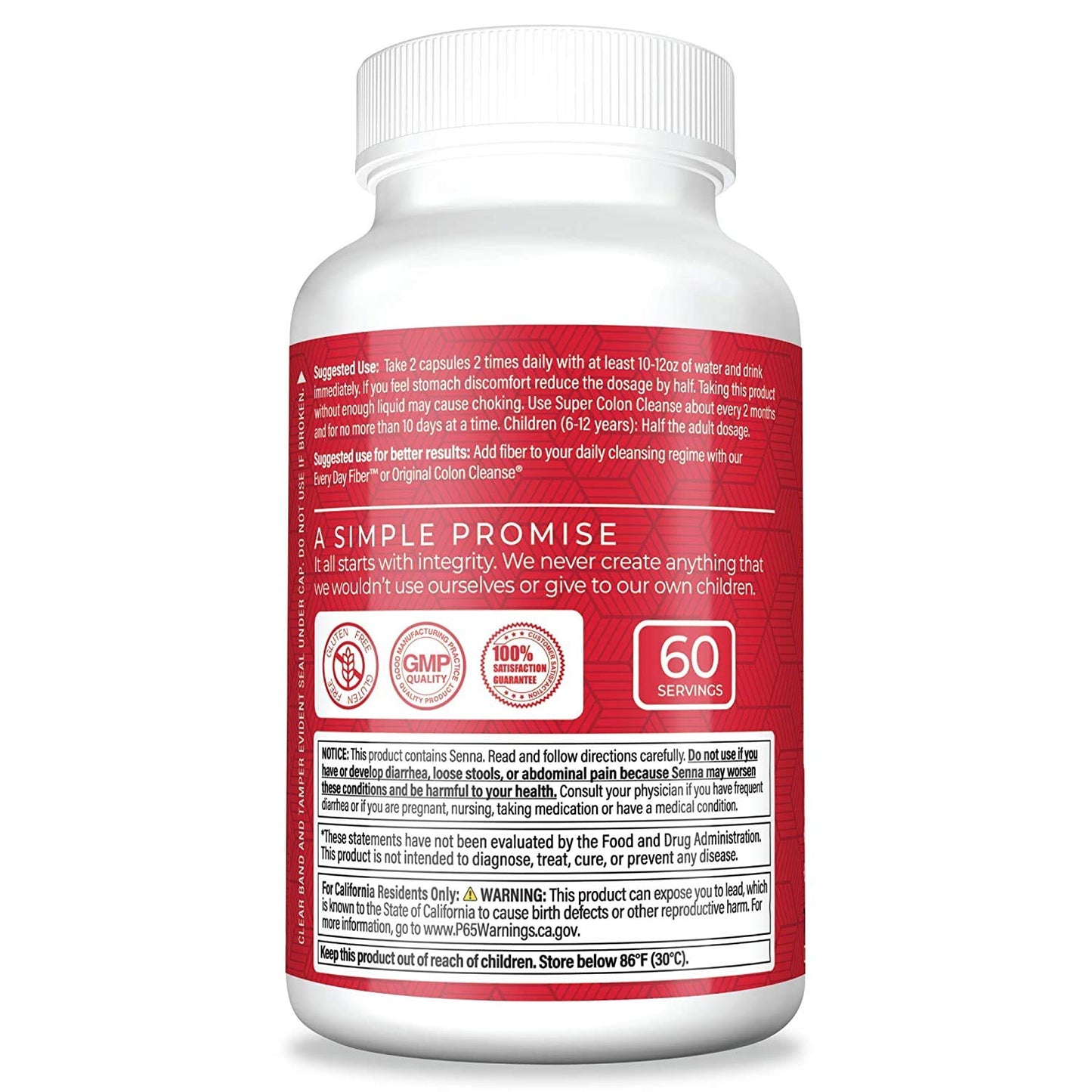Health Plus Super Colon Cleanse - All Natural - 120 Capsules (Pack of 2)