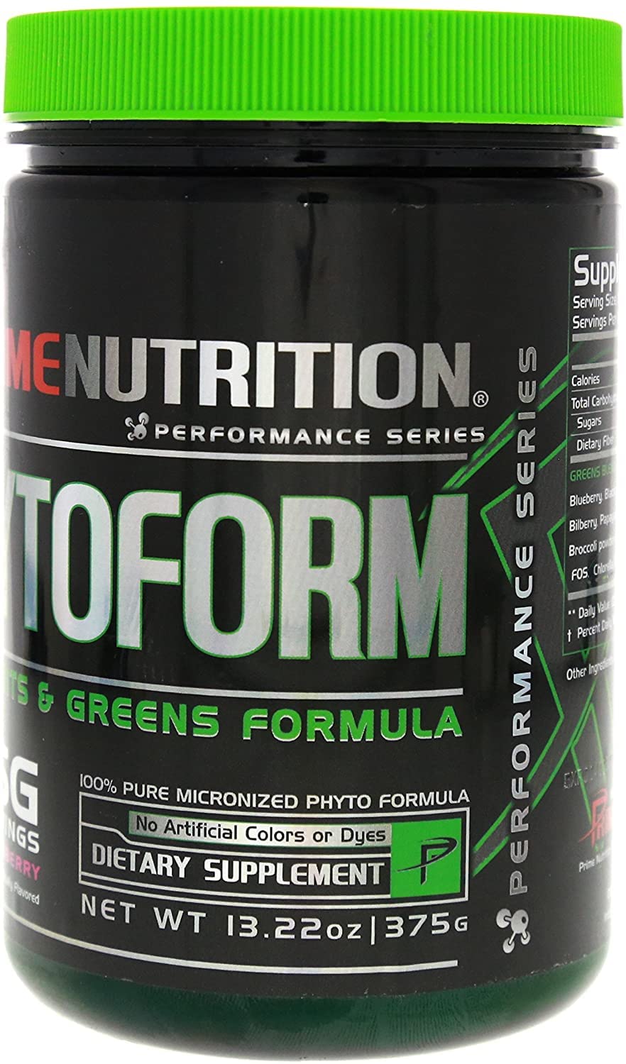 Phytoform | Fruits & Greens | Prime Nutrition | 375g | 30 Servings (Kiwi-Strawberry)