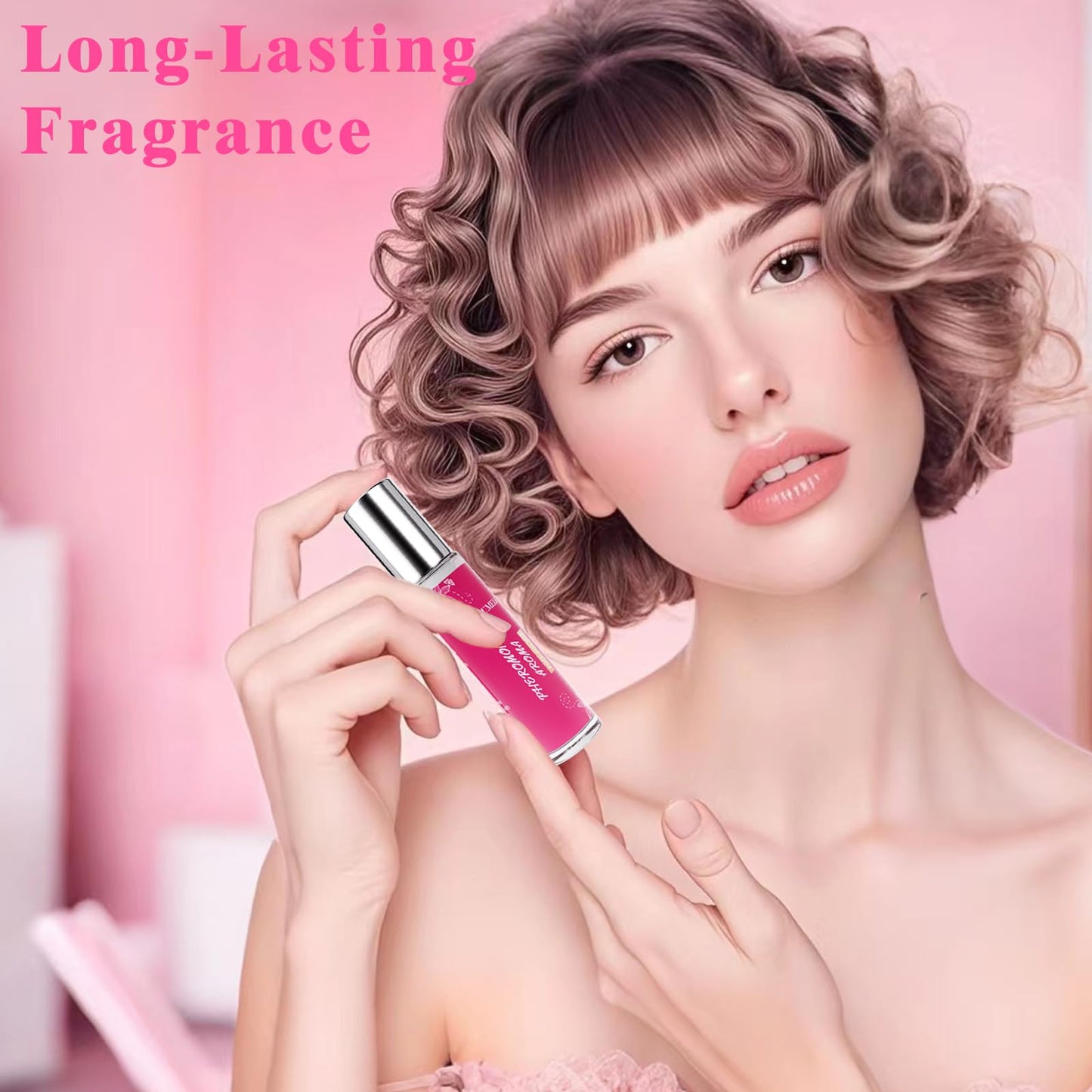 QULUMELF Pheromone Perfume for Women,Fragrance Pheromone Cologne Attract Men, Long Lasting Women's Perfume, Roller Ball Design, Portable and Fruity