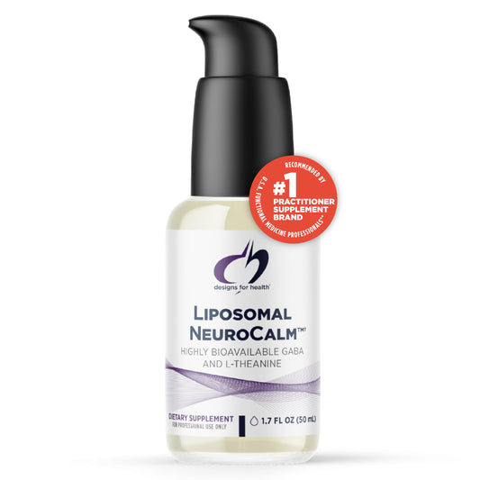 Designs for Health Liposomal NeuroCalm - Liquid GABA + L-Theanine to Support Calm + Healthy Stress Response (25 Servings / 1.7oz)