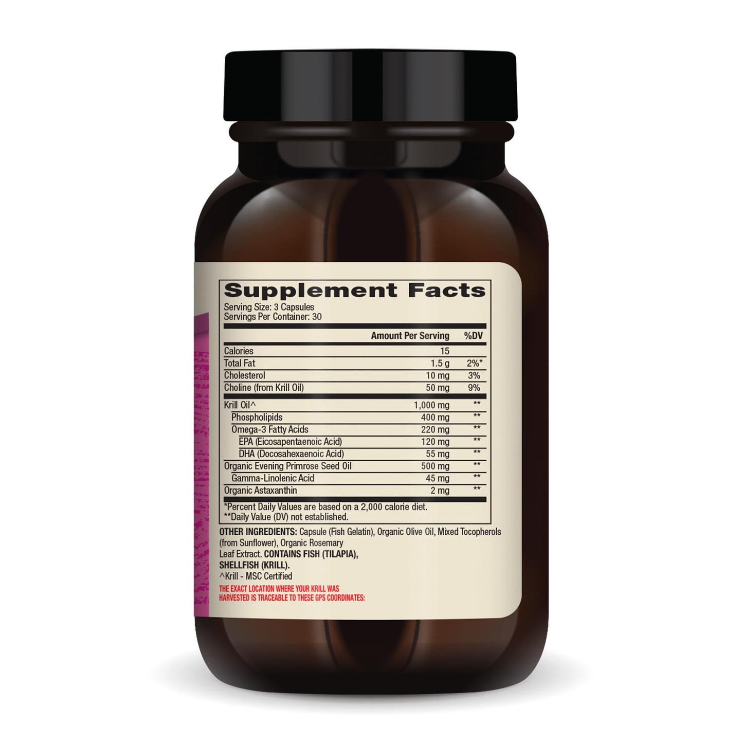 Dr. Mercola Krill Oil for Women, 30 Servings (90 Capsules), 2 mg Astaxanthin Per Serving, with Evening Primrose Oil, Dietary Supplement, Hormonal Support, Non-GMO, MSC Certified