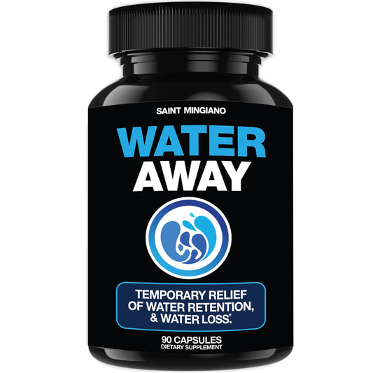 Water Away - Water Retention and Flushing, Aids in Water Relief & Water Loss for Swollen Ankles Feet, Legs or Bloating - Fast Acting Water Away Pills for Women and Men (90 Capsules)