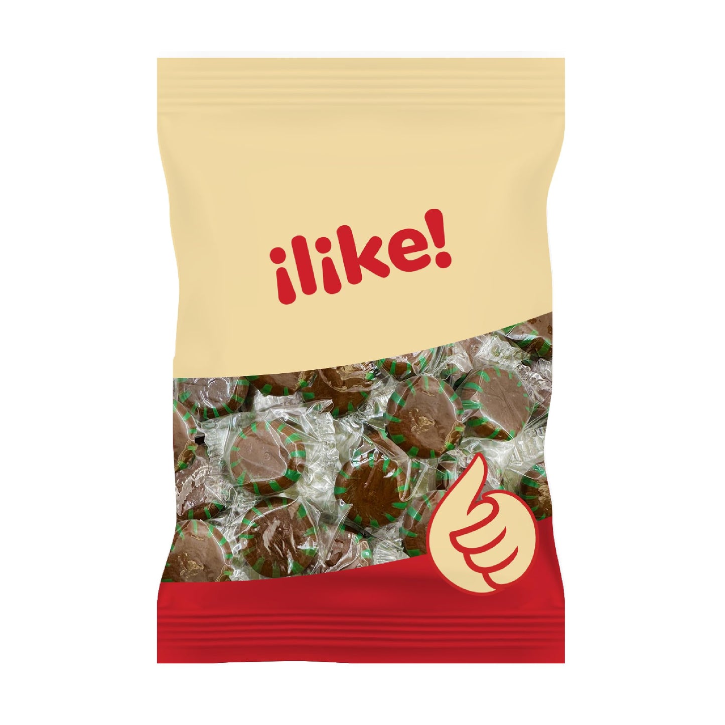 Chocolate Starlight Mints Hard Candy Individually Wrapped 15Pound Pack About 120 Pieces