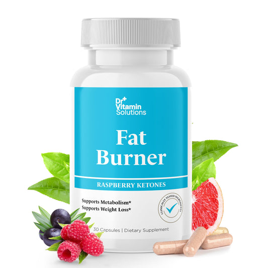 Fat Burner Raspberry Ketones with Green Tea & African Mango - Supports Weight Loss & Metabolism, Non-GMO, All-Natural Formula, 30 Capsules
