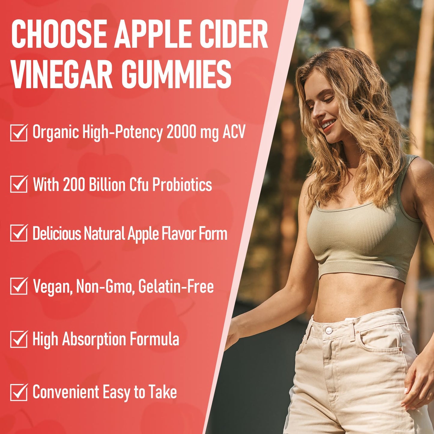Apple Cider Vinegar Gummies, Max Strength 2000mg ACV Gummy with Probiotics, B12 and Keto Support, For Digestion, Metabolism, Detox, Gut & Immune Health, Gelatin-Free, Non-GMO, 120 keto acv gummies