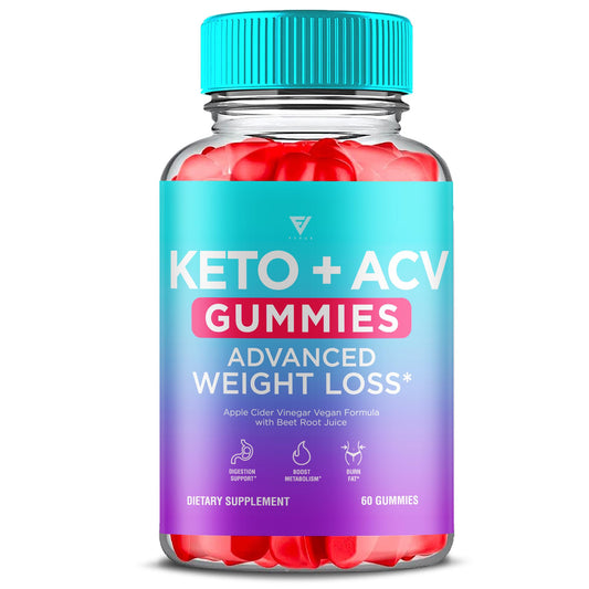 Keto ACV Gummies Advanced Weight Loss Belly Fat Burners Product Works Fast, ACV Keto Gummy Detox Cleanse Diet Apple Cider Vinegar Metabolism(60 Count)