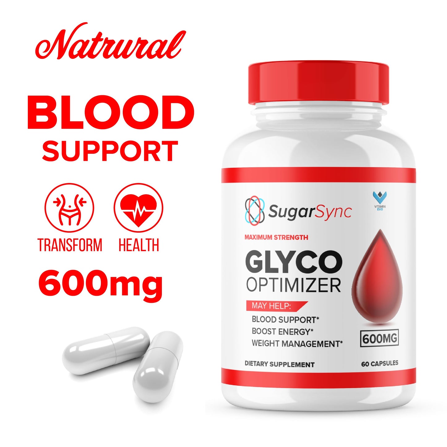 (2 Pack) Sugar Sync Capsules, SugarSync Glyco Optimizer Supplement Pills, Sugar Sync Joint Optimizer Maximum Strength, Sugar Sync Cleanse Detox Advanced Formula, SugarSync Glycol Reviews (120ct)