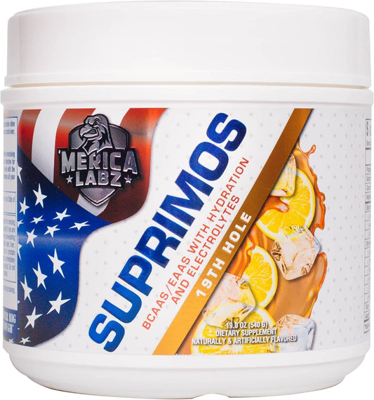 'Merica Labz Suprimos BCAA/EAA Supplement with Eletrolytes for Maximum Performance and Endurance 30 Servings (19th Hole)