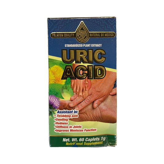 Natural de Mexico Uric Acid Cleanse and Detox Daily Cleanse and Uric Acid Support for Adults 60 Capsules with Artichioke Milk Thistle Harpago Dandelion and More