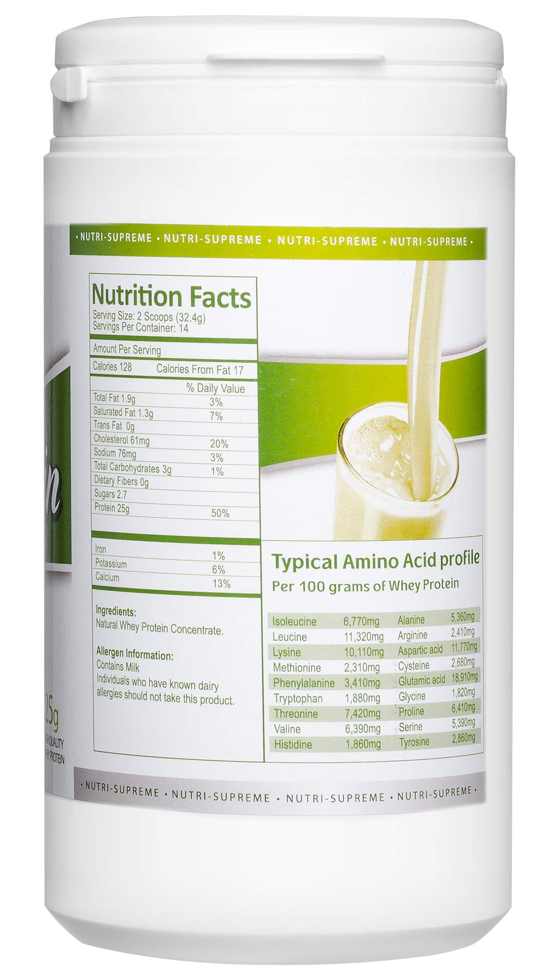 Nutri Supreme Research Whey Protein Natural Flavor 1 Lb