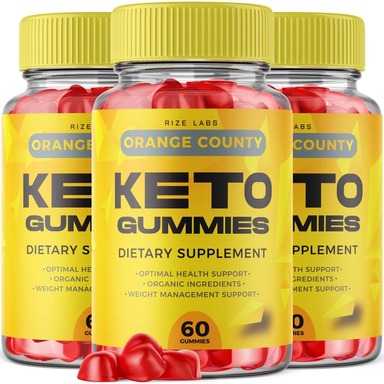 (3 Pack) Orange County Keto Gummies - Orange County ACV Keto Gummies for Weight Loss Management Support avc Advanced Formula Apple Cider Vinegar Plus Keto+ACV Jujubes Gomitas (180 Gummies)