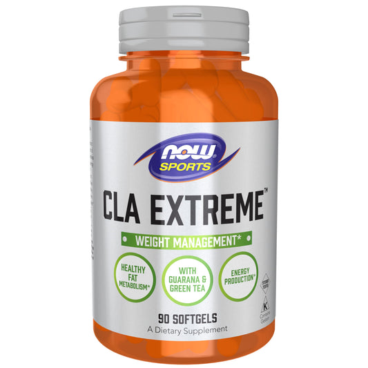 NOW Foods Sports Nutrition, CLA Extreme™ (Conjugated Linoleic Acid) With Guarana & Green Tea, 90 Softgels