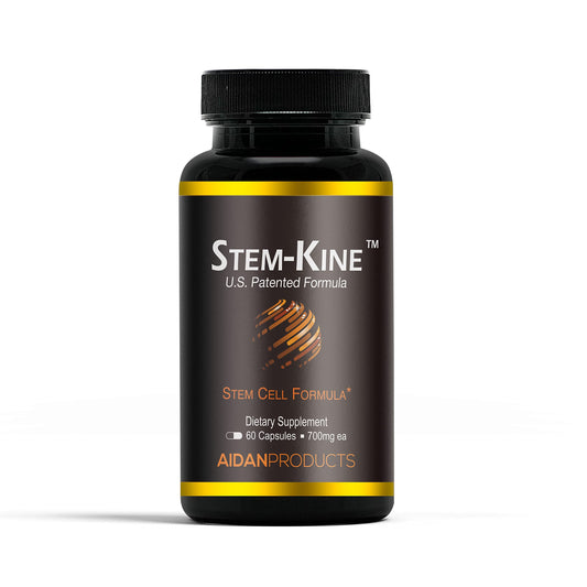 Aidan Products Stem-Kine: Clinically Proven to Increase Circulating Stem Cells, Promoting Healing and Anti-Aging (60 Capsules)