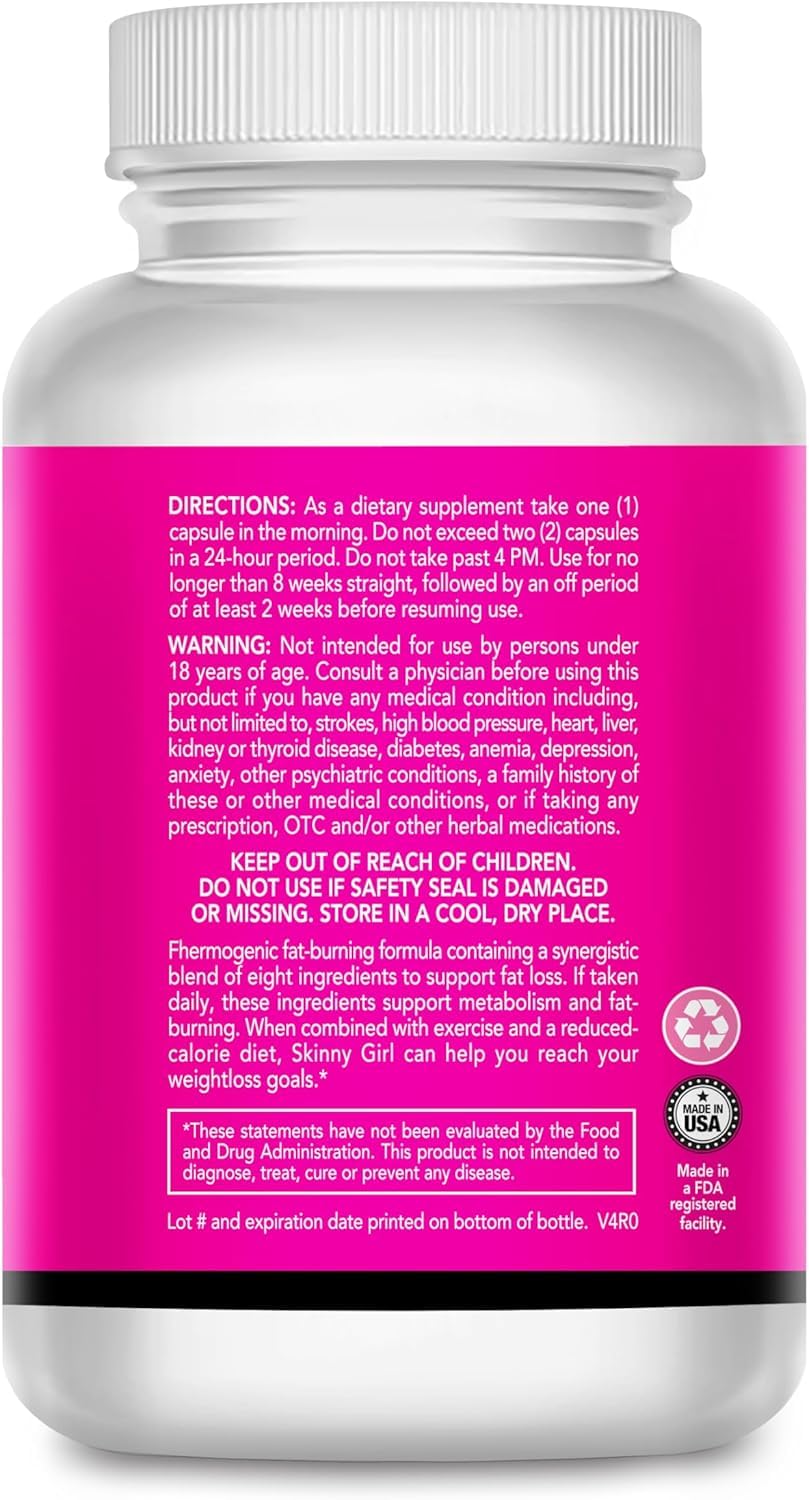 XENXNUTRA LABS Skinny Girl- Weight Loss Formula for Women- Best Female Diet Pills That Work Fast- Lipogenic to Curb Your Appetite- Thermogetic to Burn Away Fat- Boost Energy and Focus- 60 Capsules