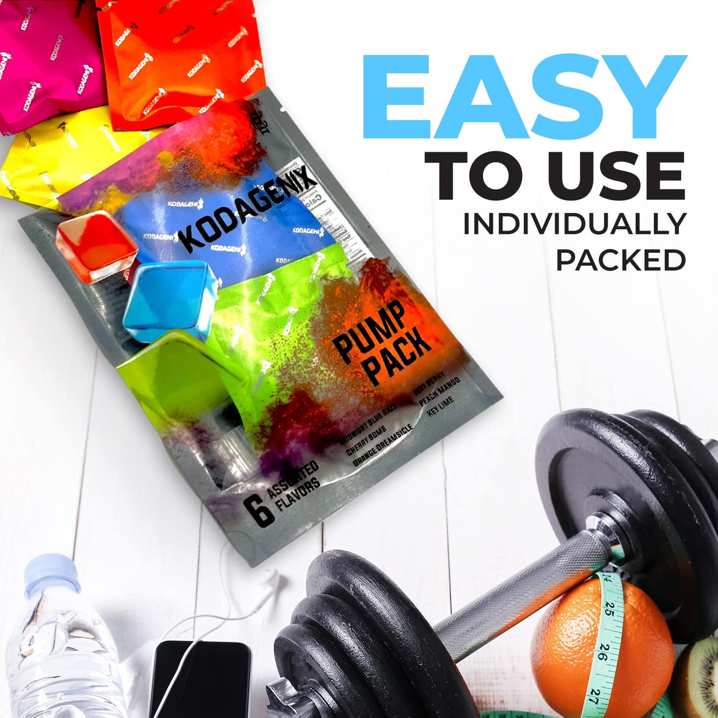Pump PreWorkout Gummies - 6-Pack Assorted Flavors - 5g per Serving: Creatine, Citrulline, Arginine, Agmatine, Huperzine - Unleash Energy Boost Vasodilation for Bodybuilders Endurance Athletes