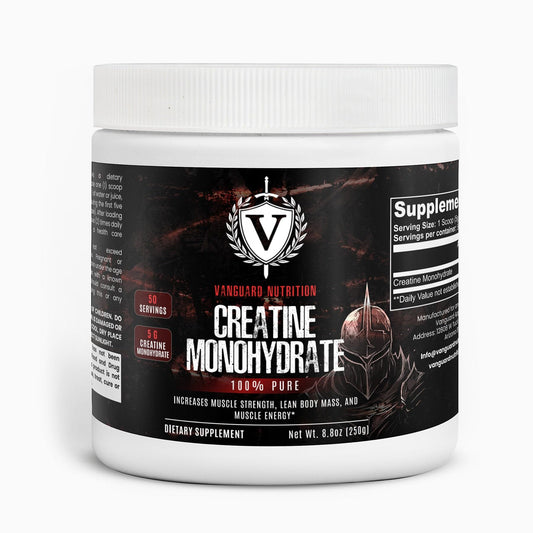 Vanguard Nutrition 100% Pure Creatine Monohydrate Powder 50 Servings