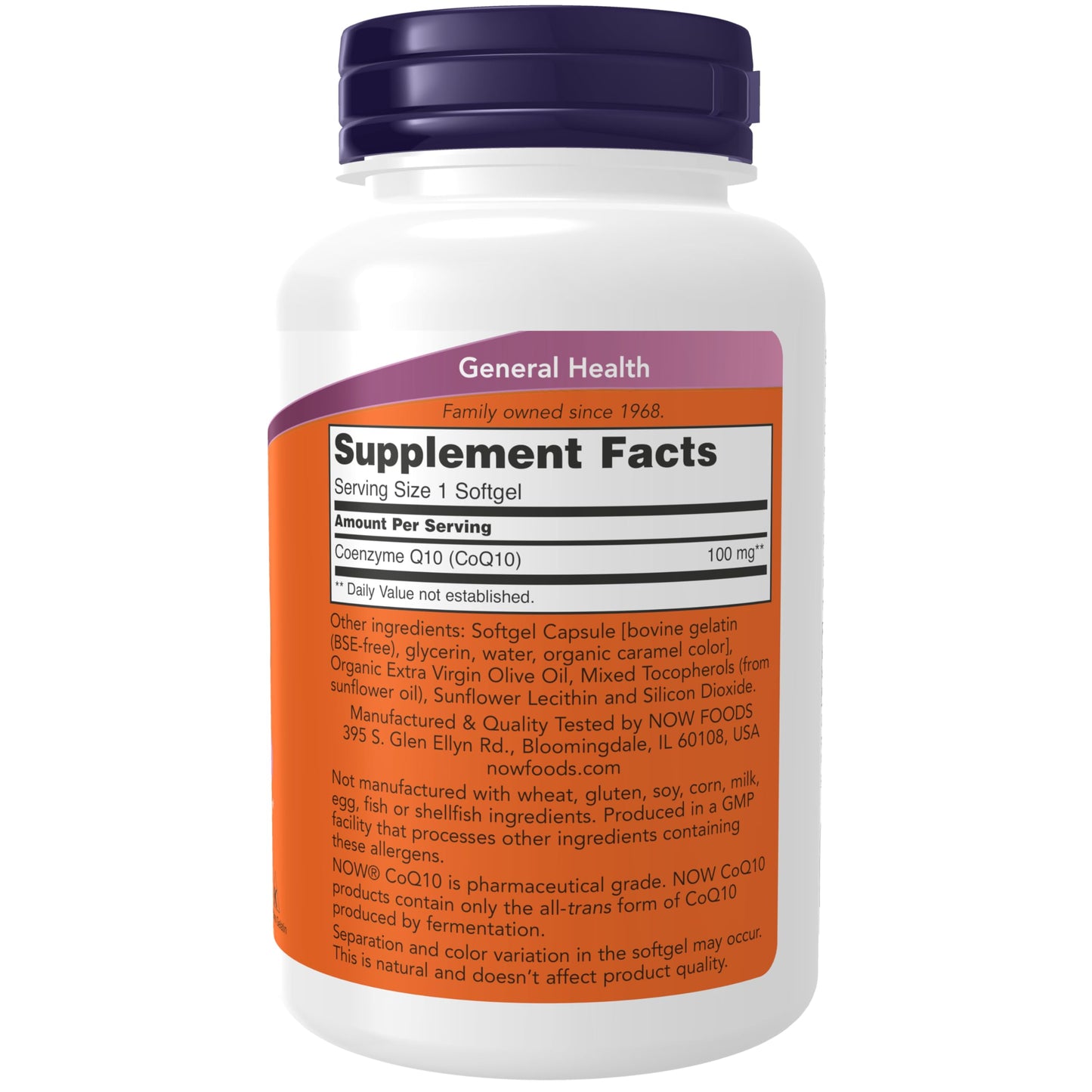 NOW Foods Supplements, CoQ10 (Coenzyme Q10) 100 mg, Pharmaceutical Grade, Cardiovascular Health*, 150 Softgels
