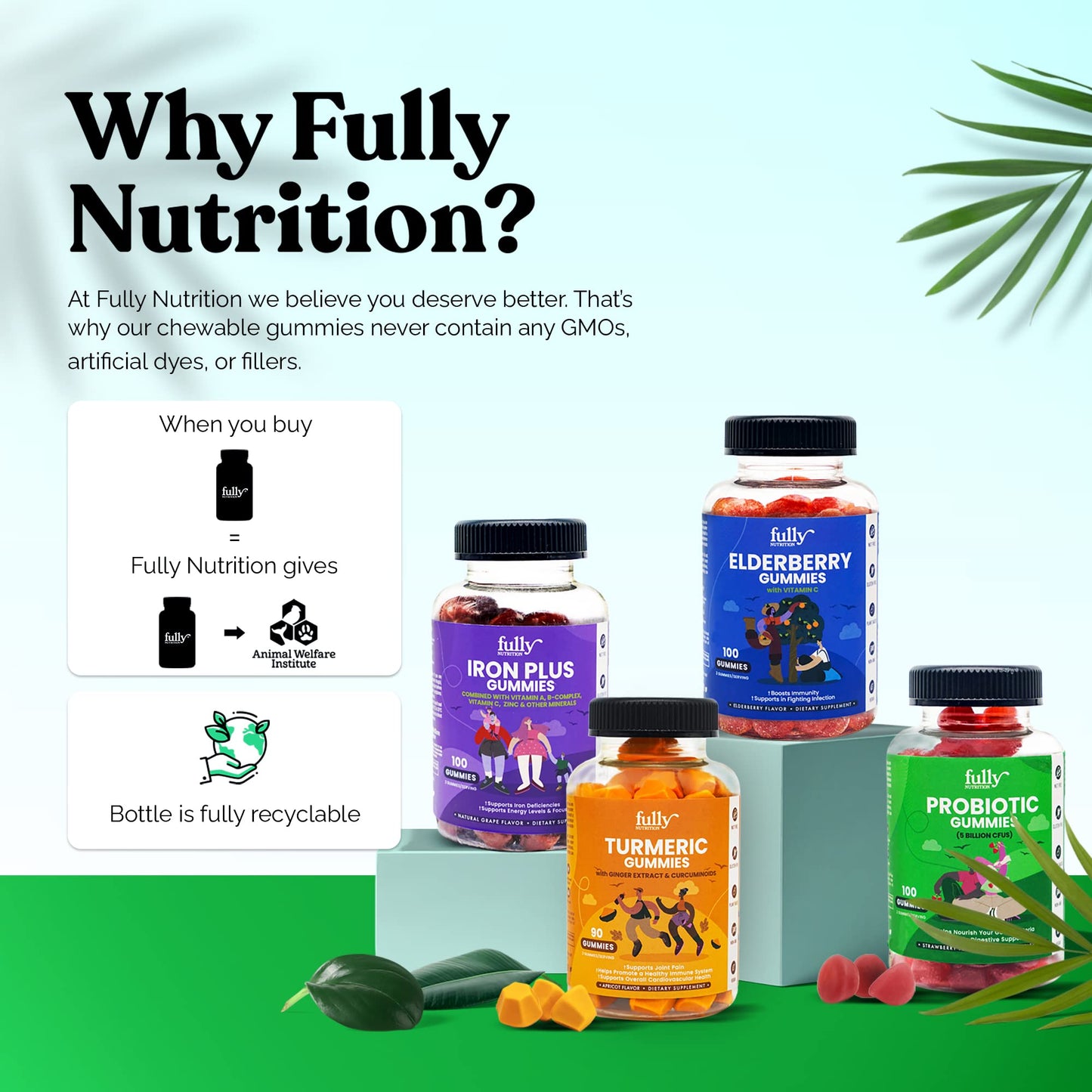 PROBIOTICS DAILY Immunity Fiber Gummies For Women & Men: Prebiotics + Probiotics for Digestive + Immune Support, Gluten Free, Non-GMO, 100 Gummy Vitamins, 5 Billion CFUs, No Refrigeration Required