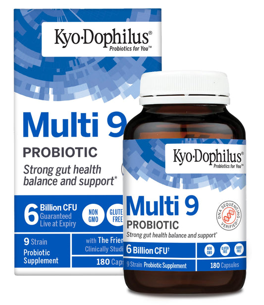 Kyo-Dophilus Multi-9 Probiotic, for Strong Gut Health Balance and Support, 180 Count