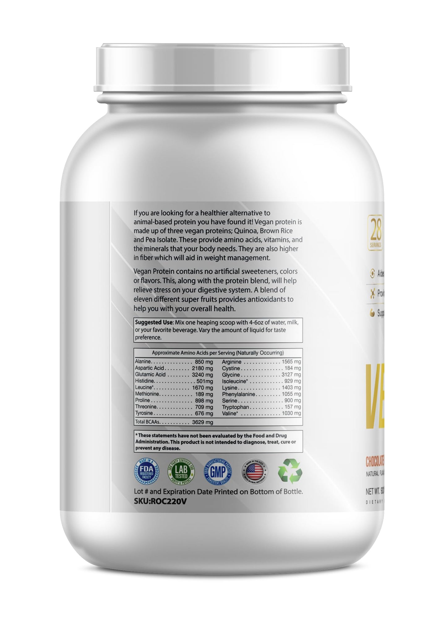 TRIUMPH VITAMIN Vegan Protein Chocolate Powder 25g Vegan Protein Blend