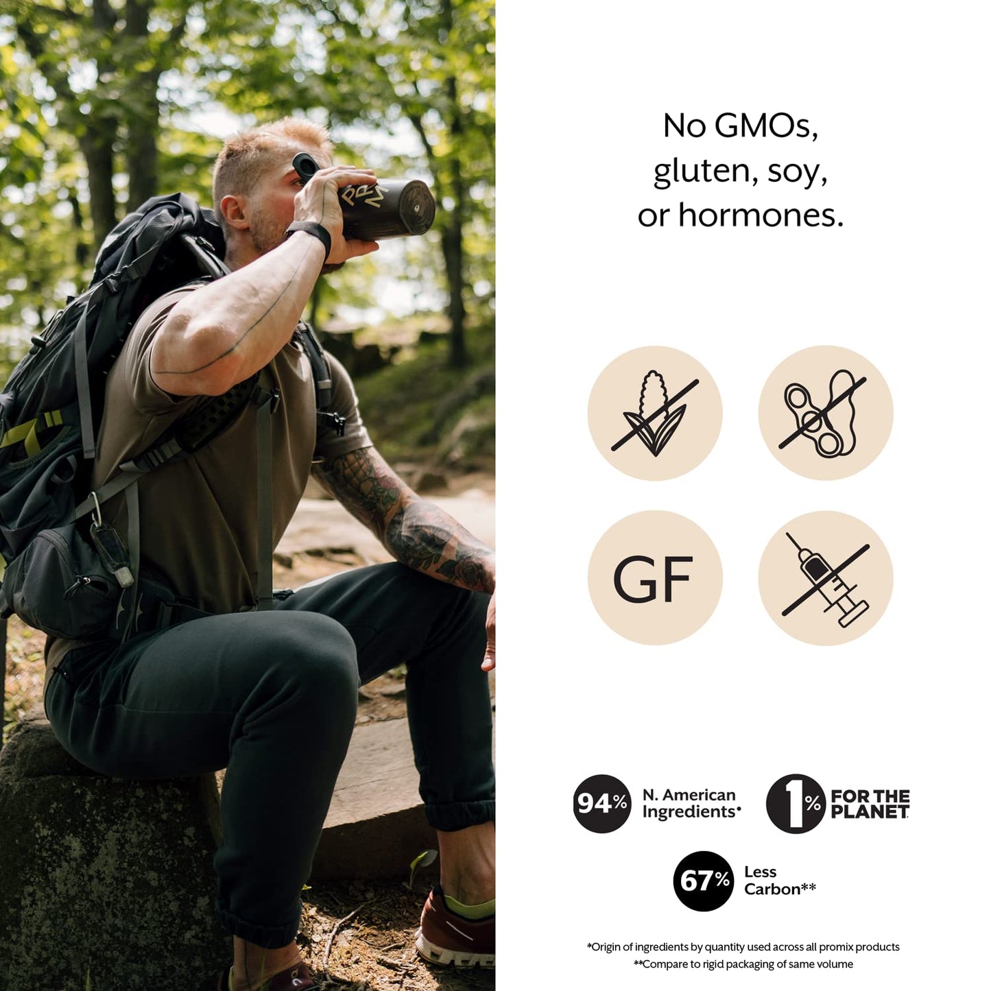 Promix Whey Protein Powder, Vanilla - 2.5lb Bulk - Grass-Fed & 100% All Natural - Post Workout Fitness & Nutrition Shakes, Smoothies, Baking & Cooking Recipes - Gluten-Free & Keto-Friendly