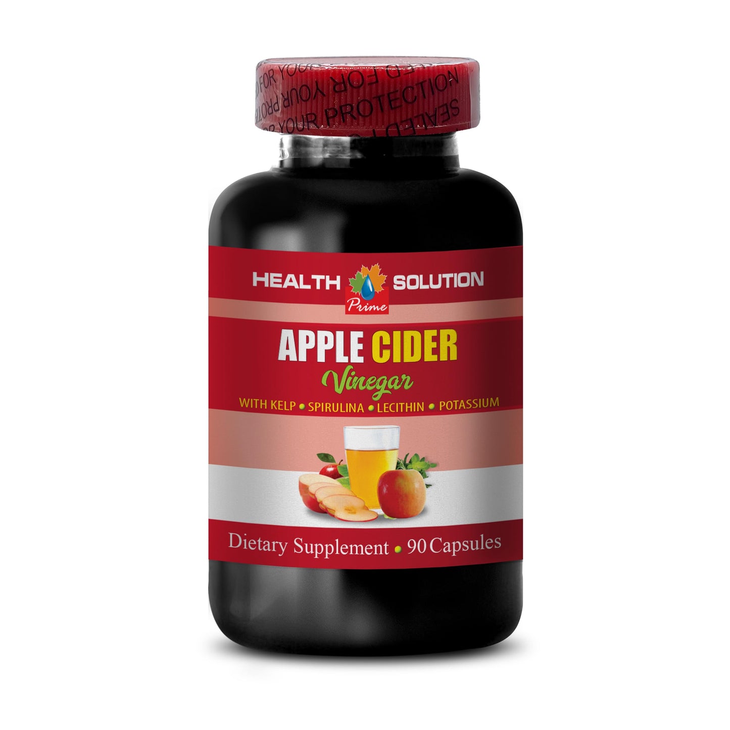 Apple Cider Vinegar Hair Products - Apple Cider Vinegar Advanced Complex with kelp, spirulina, Lecithin - Lecithin kelp b6, Klamath Blue Green Algae, Digestion Support Supplement - 1 Bottle 90 Caps