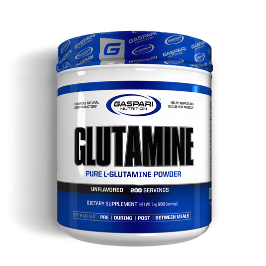 Gaspari Nutrition, Glutamine, Pure L-Glutamine Powder, Perfect Pre Workout, Post Workout and Recovery, Micronized Glutamine Powder (200 Servings, Unflavored)