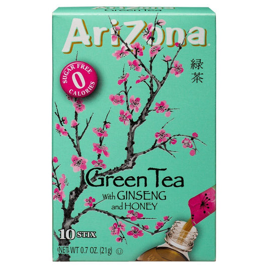 ARIZONA TEA MIX SF STIX GRN ICED 07OZ