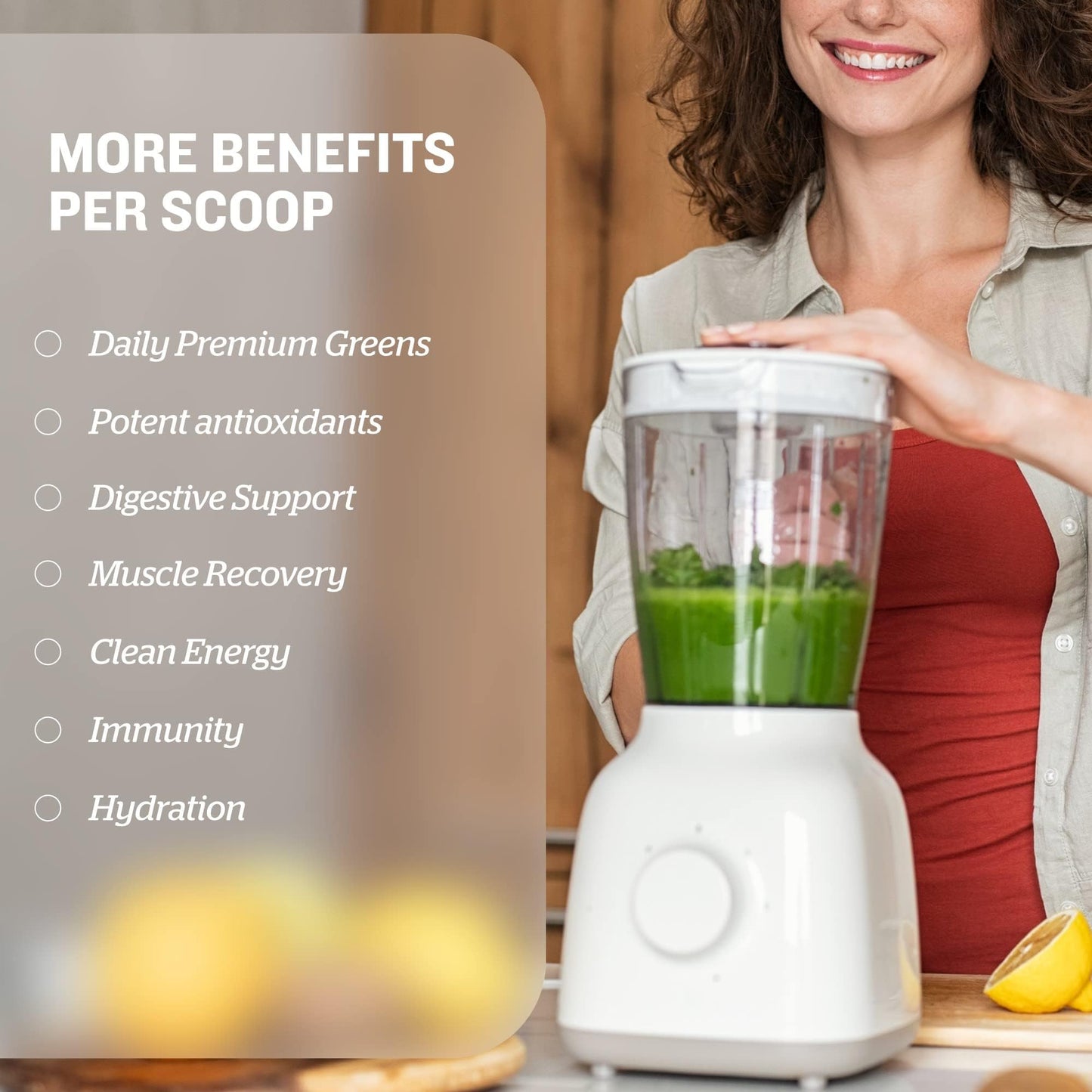 Sunfood Organic Supergreens & Protein - Greens Superfood Powder, Organic Protein Powder, Plant Based Vegan Protein, Super Greens for Gut Health w/Chlorella & Spirulina, 23g Protein Per Serving - 8 oz