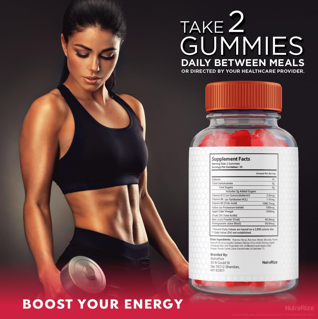 NutraRize (Pack of 2 KetoFast4ME ACV Gummies for Advanced Weight Loss, Maximum Strength Supplement, Keto Fast 4 ME Gomitas Gummy Reviews (120 Gummies)